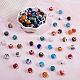120 pièces 12 couleurs à la main mauvais œil au chalumeau brins de perles rondes LAMP-SZ0001-11-4