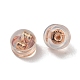Poussoirs d'oreilles en laiton à placage de crémaillère FIND-G036-04RG-2