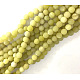 Brins de perles de jade olive naturelles rondes givrées G-N0166-51-10mm-2