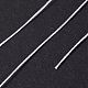 ラウンドワックスポリエステル糸ストリング  マイクロマクラメコード  ツイストコード  革縫い用  ホワイト  0.3~0.4mm  約174.98ヤード（160m）/ロール YC-D004-02A-066-3