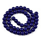 Opaque Solid Color Glass Beads Strands GLAA-T032-P8mm-03-3