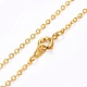 Electroplate Spiral Shell Pendants Necklaces NJEW-JN02371-4