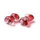 Transparent Spray Painted Glass Beads GLAA-I050-11-3