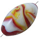 Mixed Color Handmade Lampwork Rice Beads X-DT265J-2
