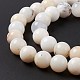 Blanc naturel opale africain perles brins G-G905-10B-6