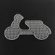 Plaques moto abc plastiques utilisés pour les perles à repasser 5x5mm diy X-DIY-Q009-46-2