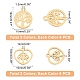 DICOSMETIC 24Pcs 2 Style Vacuum Plating 201 Stainless Steel Charms STAS-DC0003-35-3