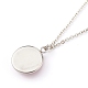 Handmade Millefiori Glass Pendant Necklaces NJEW-JN03343-4