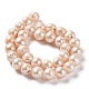 Fili di perle di perle d'acqua dolce coltivate naturali PEAR-E019-15-2