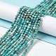 Chapelets de perles en turquoise de HuBei naturelle G-P514-B07-02-2