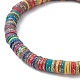 Disques en argile polymère heishi surfeur bracelets extensibles BJEW-JB09834-01-2