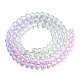 Transparent Glass Beads Strands GLAA-E036-07V-3