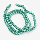 Rociar perlas de vidrio pintado hebras X-GLAD-S075-4mm-32-3