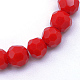 Opaque Solid Glass Bead Strands X-GLAA-R166-6mm-02E-2