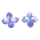 Chgcraft100pcs酢酸セルロースビーズキャップ4花びらの花の形の樹脂スペーサービーズキャップジュエリー作り用 KK-CA0001-04-2