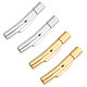 Unicraftale 4Pcs 2 Style 304 Stainless Steel Bayonet Clasps STAS-UN0020-74-1
