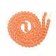 Chapelets de perles en verre peint X-DGLA-Q023-6mm-DB28-2