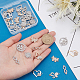 SUNNYCLUE 1 Box 32Pcs 8 Styles Heart Link Charms Alloy Connector Charms Hollow Rhinestone Love Charm Metal Tree Butterfly Connectors Charm for Jewelry Choker Necklace Making Christmas Valentine Craft ALRI-SC0001-22-3