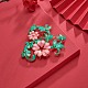 Chinese Style Alloy Enamel Chandelier Components Links X-ENAM-E329-64D-G-8