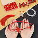Arricraft kit de adornos con cuentas de nudo chino hecho a mano con cuentas para coche DIY-AR0002-57-3