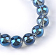 Chapelets de perles en verre électroplaqué X-EGLA-Q062-6mm-A14-2