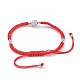 Bracelets de perles de nylon tressés réglables BJEW-JB04665-03-3