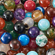 225Pcs 15 Style Natural Agate Round Beads G-TA0001-36-3