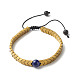 Natural Lapis Lazuli(Dyed) Stretch Bracelets Set for Girl Women BJEW-JB06805-02-2