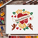 Plastikzeichnung Malerei Schablonen Schablonensätze DIY-WH0172-201-6