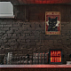Superdant targa in metallo vintage cat poster divertente bar segni gatto nero decorazione della parete placca vintage camera da letto bagno parete in metallo decorazione di arte retro ferro targa in metallo AJEW-WH0189-153-7