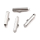 304 Stainless Steel Slide On End Clasp Tubes STAS-C044-08B-P-2