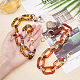 Acrylic Curb Chain Bag Strap FIND-WH0077-22-3