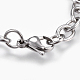 304 Stainless Steel Cable Chain Bracelets BJEW-P239-05-3