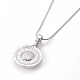 18.8 inch Platinum Plated Trendy Snap Necklace Making X-NJEW-S102-2
