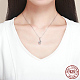 Collares de 925 plata esterlina Zirconia colgante NJEW-FF0005-40AS-3