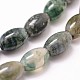 Natural Moss Agate Beads Strands G-N0173-07-8x12mm-3