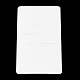 ディスプレイアクセサリー台紙  ピアスに使用  長方形  ホワイト  130x75x0.3mm  穴：6mm CDIS-S025-35-3