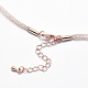 Brass Necklace Making MAK-P010-10RG-3