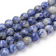 Natürliche blaue Fleck Jaspis Perlen Stränge G-Q462-99-8mm-1