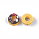 樹脂カボション  ドーナツ  模造食品  ココナッツブラウン  14x8mm CRES-T010-07A-2