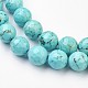 Chapelets de perles en turquoise synthétique G-J376-71B-8mm-05-3