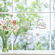 21Pcs Waterproof PVC Colored Laser Stained Window Film Adhesive Stickers DIY-WH0256-097-7