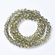 Electroplate Transparent Glass Beads Strands EGLA-A034-T2mm-F02-2