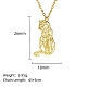 Real 18K Gold Plated Stainless Steel Pendant Necklace GF1493-10-1