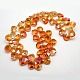 Electroplate Crystal Glass Beads Strands EGLA-F028-A07-2