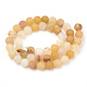 Chapelets de perles en jade jaune naturel G-T106-248-3