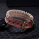 Casual Unisex Braided Leather Bracelets BJEW-BB15591-10
