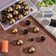 UNICRAFTALE 30Pcs 6 Sizes Alloy Shank Buttons Antique Bronze Sewing Buttons 1.5~2mm Small Hole Half Round Shank Blazer Buttons Woolen Coats Buttons for Sewing Coats Suits Blazers FIND-UN0001-53-4