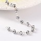 Chaînes de perles en verre manuelles pour la fabrication de bracelets et colliers AJEW-JB00171-2