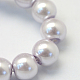 Backen gemalt pearlized Glasperlen runden Perle Stränge HY-Q003-6mm-25-2